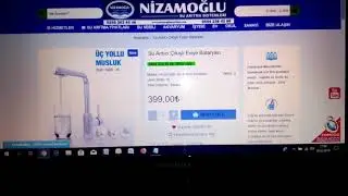 Su arıtıcı çıkışlı evye bataryası