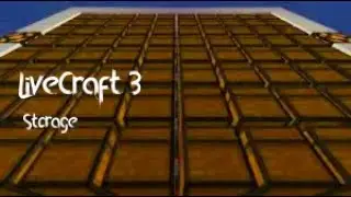 LiveCraft ep:3 THE STORAGE SYSTEM! w/cow