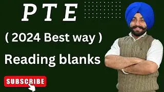 PTE reading blanks how to improve in 2024 ( Gurwinder sir )