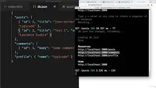AJAX Dynamic Web Pages 0602 - Setup Local JSON Server with Node npm