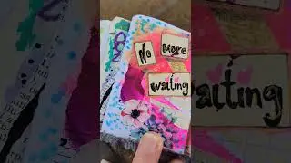 Art Journal Spread ✨️ #artjournal #mixedmedia #mixedmediacollage #minijournal #artshorts