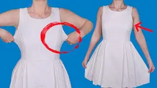 How to downsize the dress without any special sewing skills!