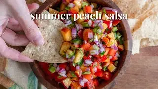 Easy Vegan Peach Salsa | Appetizer Recipe