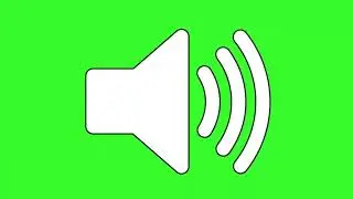Sound Icon Green Screen | Audio