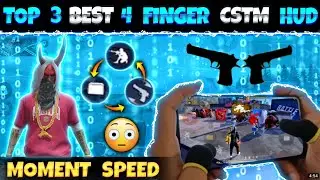 TOP 3 WORLD'S BEST 4 FINGER CUSTOM HUD || 4 FINGER CLAW FREE FIRE 2023 - Garena Free Fire