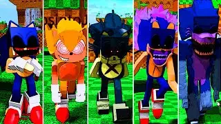 EVOLUÇÃO DE TODAS AS FORMAS DO SONIC.EXE (5 NOVAS) (Evolution All forms Sonic.exe)