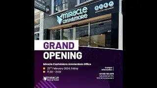 Getting ready for our MIRACLE Amsterdam Store GRAND OPENING Event!