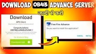 How To Download OB43 Advance Server in advance // Free Fire Max