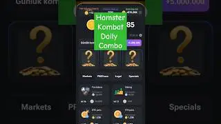 Hamster Kombat 🐹 Daily Combo 
