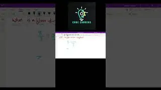 What is a floor division in python? #python #pythonprogramming  #codechasers #programming #code #ai