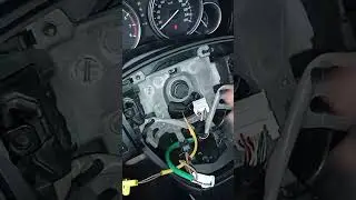 как снять руль Mazda 6 gh