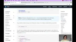 Dart Language Tour | Variables - Default Value