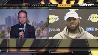 Lebron on the current state of the Lakers saying: "We aren't where we want to be but that's ok"