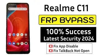 Realme C11 2021 Frp Bypass 2024 Latest Security | Android 11 Fix App Not Disable