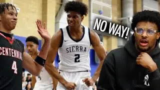Bronny James Courtside for Bryce James & Sierra Canyon vs NBA Prospect Carter Bryant!