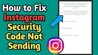 Instagram Security Code Not Received | How to fix instagram not sending security code