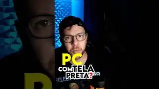 Como resolver a tela preta do PC? - #shorts