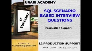 L2 Production Support Batch_03|Scenario Based Interview Questions Day_01