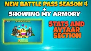Mini militia new battle pass season 4 and showing my ARMORY,STATS AND AVTAAR SECTION.