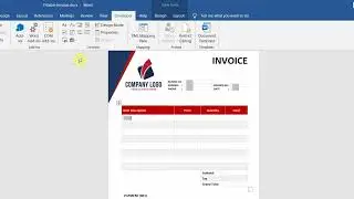 How to Create a Fillable Invoice in Microsoft Word 2016⧸2019 