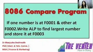 8086 program to compare two numbers in Hindi