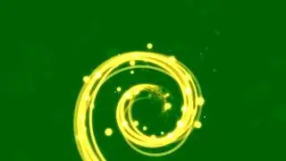 magical particles green screen