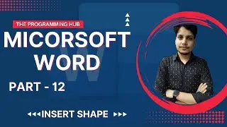 Microsoft Word 2019 || Insert Shape || The programming Hub