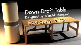 Lean Manufacturing and improvements - Down Draft Table (3D Animation Exploded View)