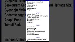 Top Places to Visit in South Korea