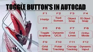 Toggle button uses |Grid|Ortho|snap|polar tracking|object snap|line weight| dynamic input in Autocad