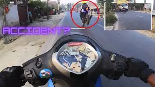 muzzafarpur vlog|crash?|close calls|wheelie on duke 390