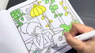 ✨ Stress-Relief Coloring Vlog ✨ | Aesthetic ASMR Color With Me Session 