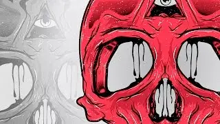 Skull | Illustrator Speed Art