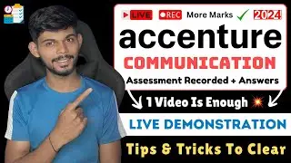 Accenture Communication Assessment Round 2024 | Live Test | Questions Answers & Tips