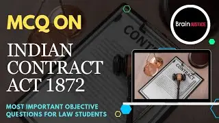 MCQ On Indian contract act 1872 || Part 1 || Most Important objective questions on contract act