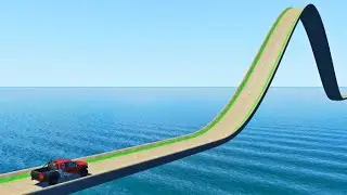 Cars vs Huge Bulge #1 - BeamNG Drive - Golden Host