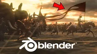 I made this cinematic battle scene in blender