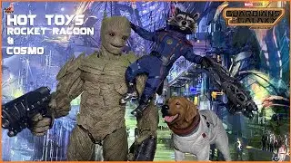Hot Toys | 1/6 Scale Rocket Racoon🦝 And Cosmo🐶  (GOTG3) Figure Review