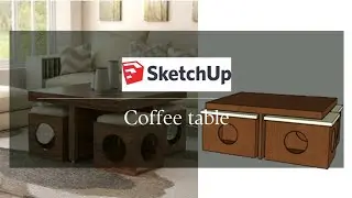 Sketchup Tutorial | Coffee table