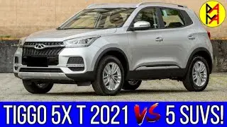 Comparativo Tiggo 5X T 2021 vs 5 SUVs 2021 de R$ 100.000,00! 652 Dados Avalidados! Fevereiro/2021!