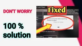 Kinemaster export problem || error codec || solution kinemaster 2021  || Pratap technical ||