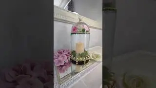 Con un frasco y un plato hice una bonita decoración hermosa y elegante #diy #homedecor #tips