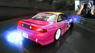 Silva S14 UpHill Touge Drifting l Assetto Corsa (Thrustmaster T300 - Steering Wheel Gameplay)