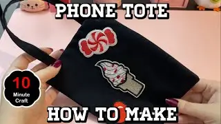 How to make a Phone Tote Bag | Mini Tote Easy Sewing Project for Beginners or Selling