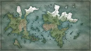 Epic fantasy map timelapse drawing (Wonderdraft)