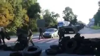 22 07 2015 Нацгвардия пробиралась сквозь блокпосты по пути в Мукачево