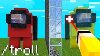Minecraft'ta Kardeşimi Yapı Kapışmasında TEK TARAFLI CAM İLE Trolledim!!