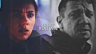 clint & natasha | I'd let you win.