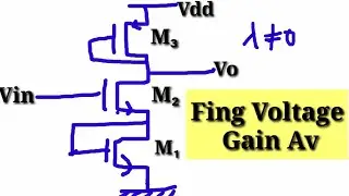 Analog Circuit Lecture 88/ Numerical On MOSFET Voltage Gain