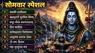 सोमवार भक्ति भजन - आशुतोष शशाँक शेखर, ॐ नमः शिवाय, कर्पूर गौरम करुणावतारं, शिव अमृतवाणी व शिव आरती